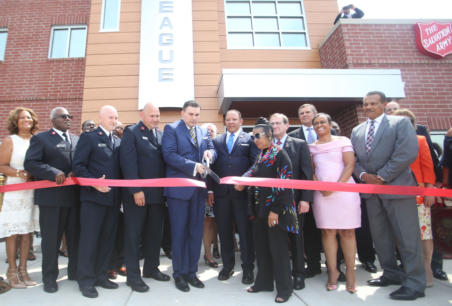 Ribbon Cutting at site of Ferguson unrest